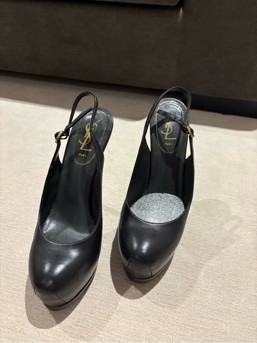 Yves Saint Laurent Tribtoo Slingback Platform Pump
